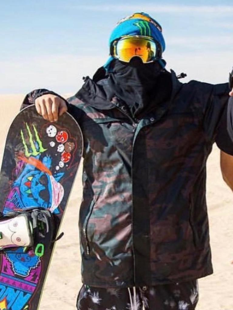 He became a nationally-recognised snowboarder aged 13. Picture: Instagram