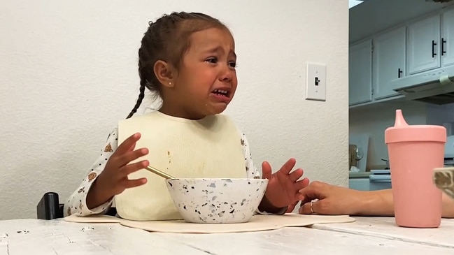 The parents of a four-year-old girl in the US have filmed her epic meltdown after finding out that her favourite restaurants and ice-cream trucks were closing due to COVID-19.
