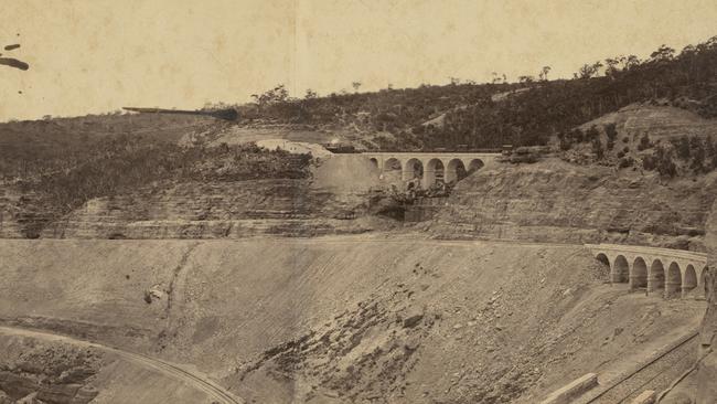 The Great Zig Zag Railway, circa 1870, courtesy of the State Library of NSW. The line was part of the Main Western Line from 1869 to 1910, and operated as a heritage railway from 1975 to 2012.