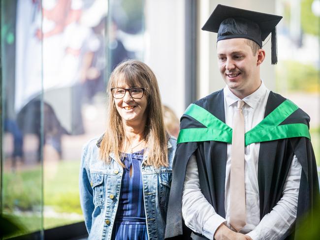 University of Tasmania Hobart Graduations 2019, Wednesday morning. Picture: RICHARD JUPE