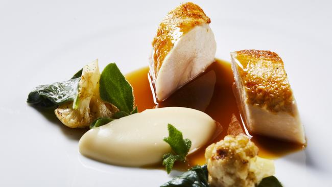 Chicken and cauliflower at Dinner by Heston.