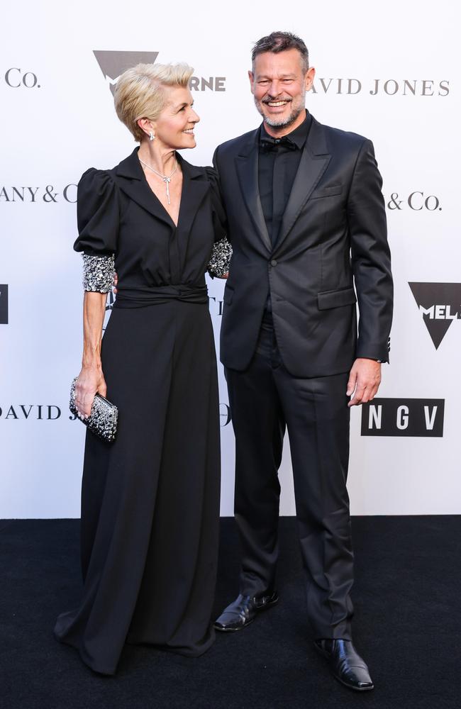 Not dating... Julie Bishop and Luke Hepworth at the NGV Gala.