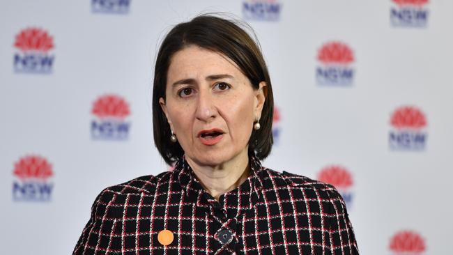 NSW Premier Gladys Berejiklian has confirmed another death. Picture: AAP