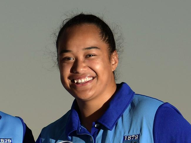 Girls from the Parramatta two blues have been selected to play for the Wallaroos. Pictured at Merrylands Rugby Park.(L to R) Kayla Sauvao, Chloe Butler and Alex Sulusi.
