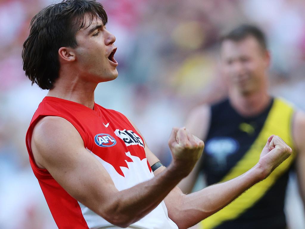 Sydney’s Logan McDonald is among 11 Swans forced out of Sydney. Picture: Michael Klein