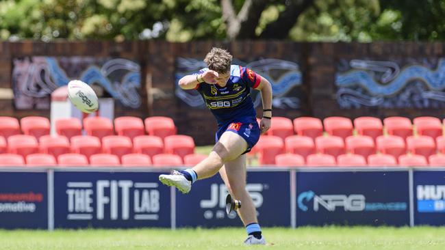 Charlie Barnes coverts for Western Clydesdales against Ipswich. Picture: Kevin Farmer