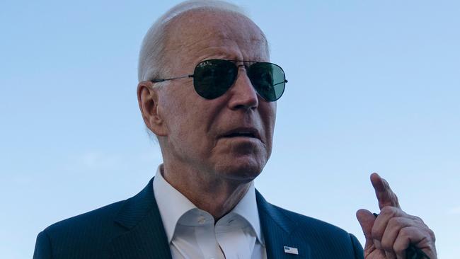 US President Joe Biden on the South Lawn of the White House in Washington. Picture: AFP