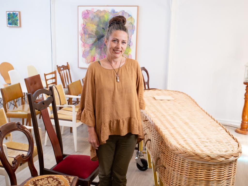 Deb Griffiths, funeral director and owner of Down to Earth Funerals at Old Reynella. Picture: Brett Hartwig