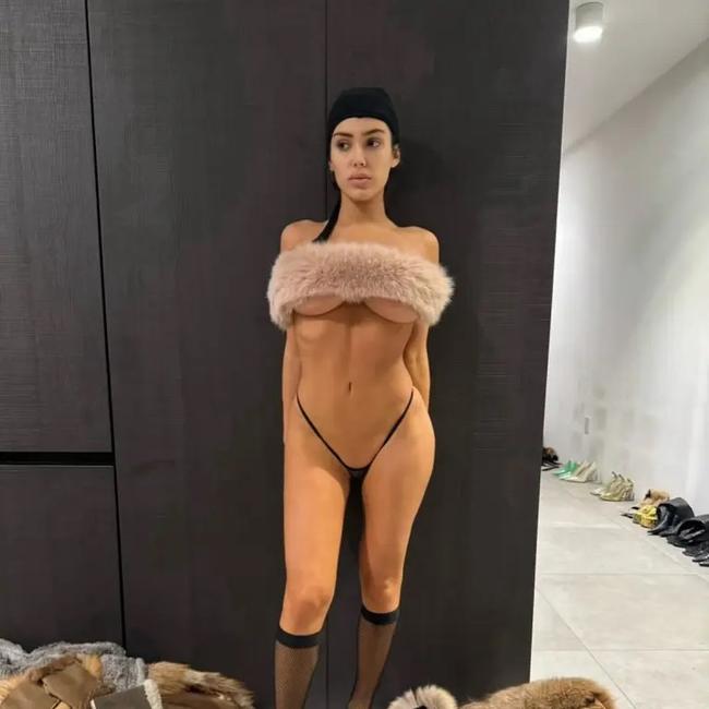 Social media users have expressed concern for Censori after her recent racy photos. Picture: kanyewest/Instagram