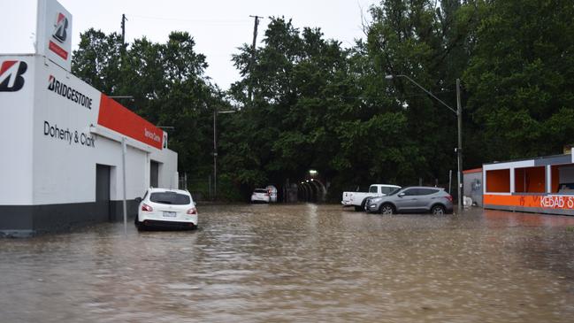 Supplied Editorial Flooding on Mair Street, Ballarat.