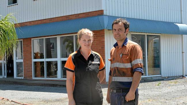 PROUD OWNERS: Sarah and Leigh Jones have moved into their new premises at 28-30 Ginger Street in Paget. Picture: Melanie Plane