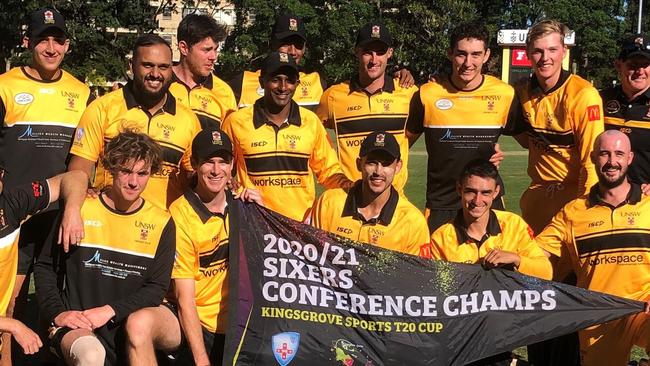 The UNSW team after winning their way into the T20 finale.