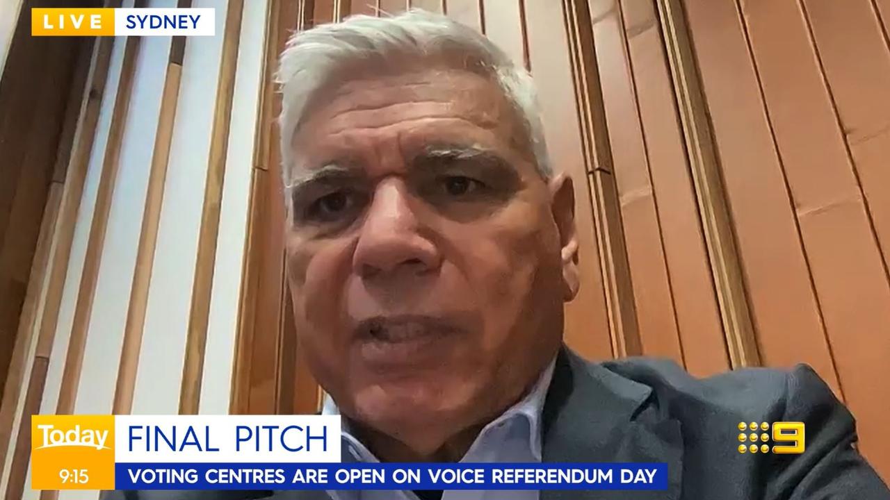 Prolific No campaigner Nyunggai Warren Mundine said The Voice is a referendum the country “didn’t need to have”. Picture: Today