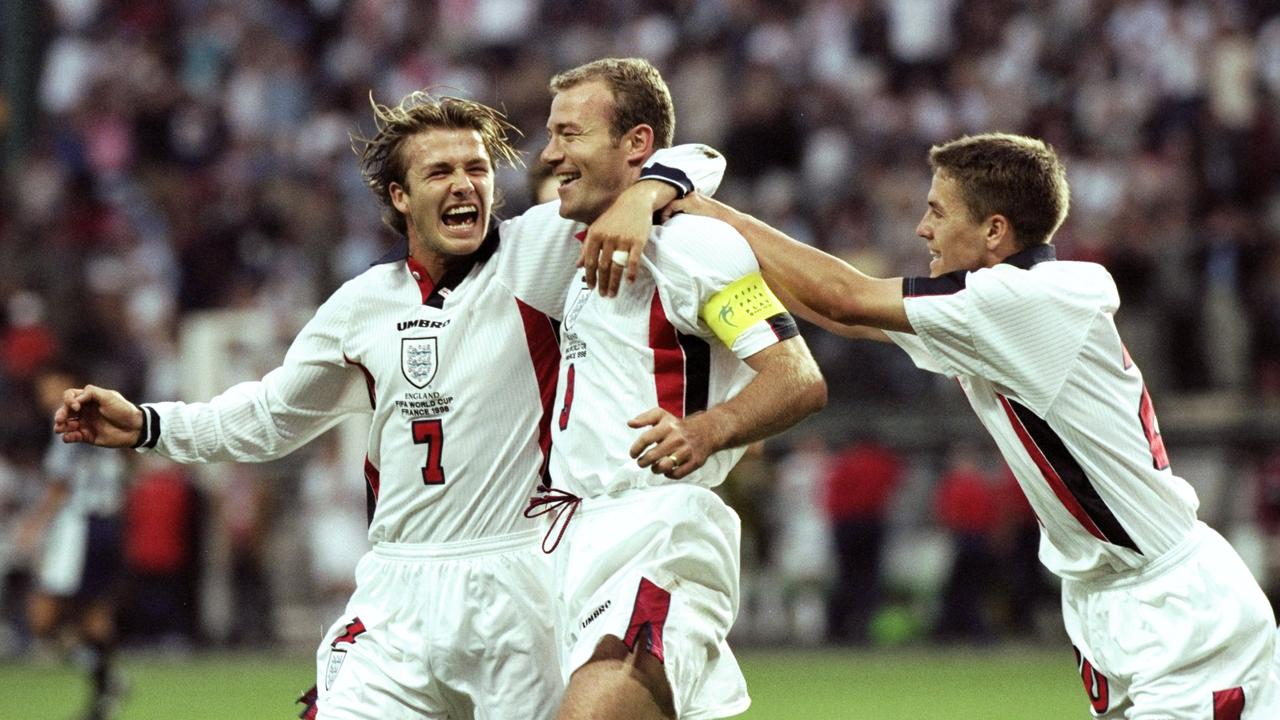David Beckham and Alan were named in Michael Owen's combined England XI