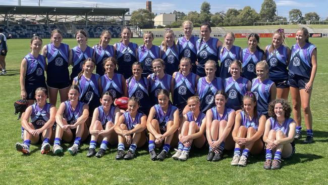 The Sacred Heart College team who played on Respect Cup day. Picture: Shane Jones.