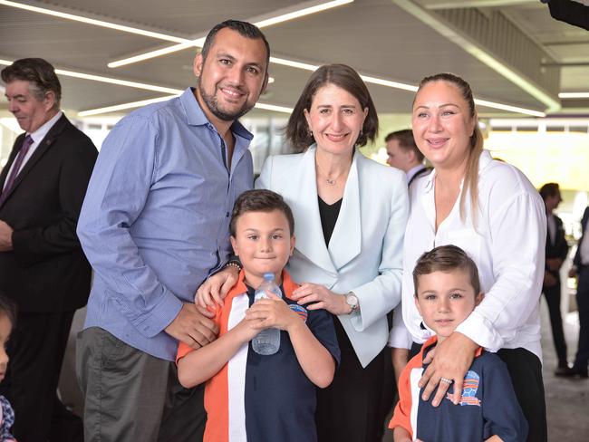 NSW Premier Gladys Berejiklian at North Kellyville Public School on January 21. Picture: Flavio Brancaleone