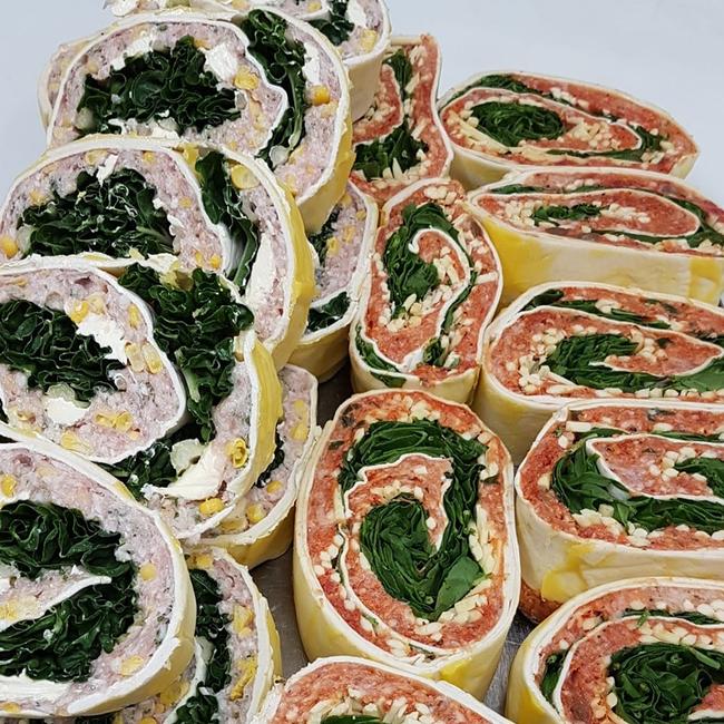 Pinwheels, or scrolls, are a new addition to their offerings and have proven quite popular.