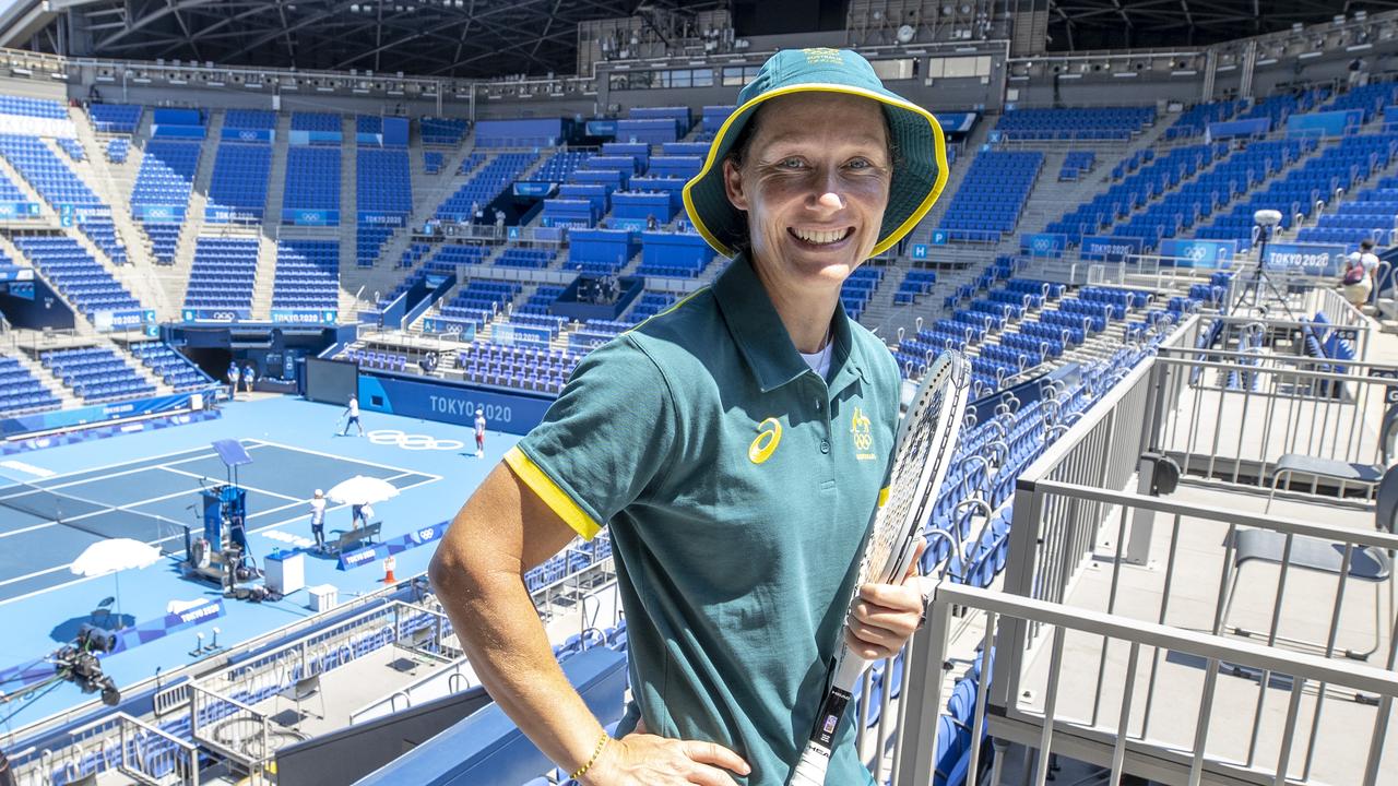 Sam Stosur is co-captain of Australia’s team alongside Lleyton Hewitt. Picture: Alex Coppel