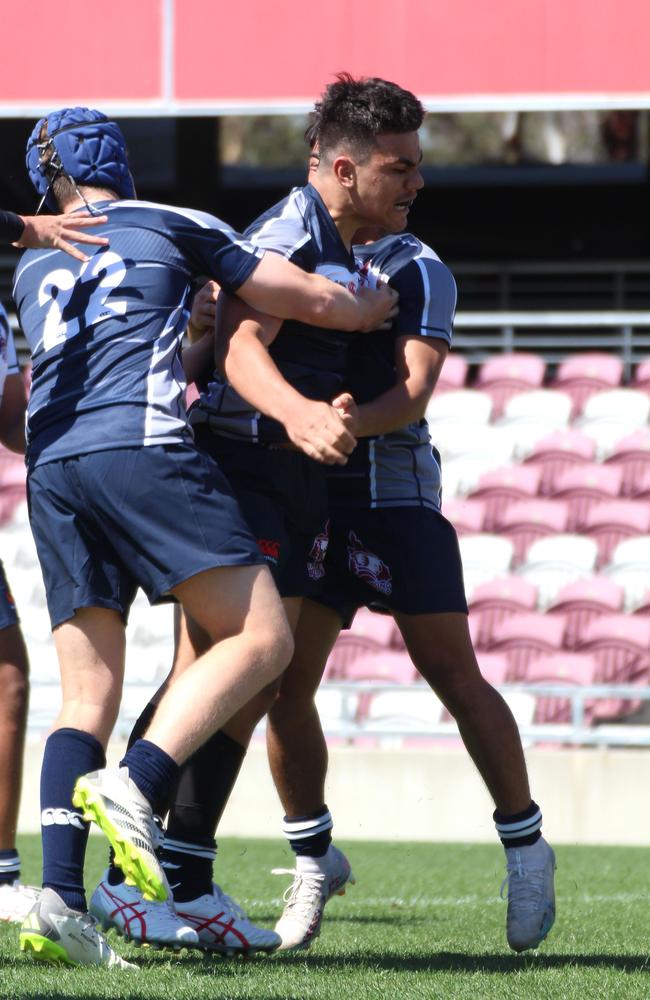 Emerging Reds Cup day one action between Brisbane White and Regional Queensland in the Under 15s.