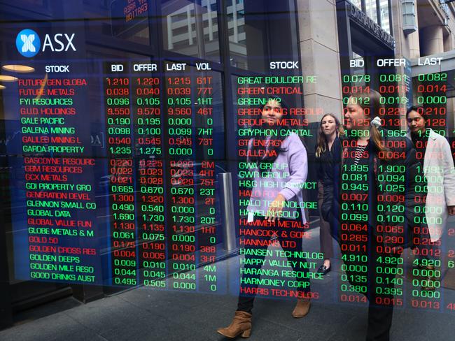 SYDNEY, AUSTRALIA - Newswire Photos - JULY 25 2023:A view of the Digital boards at the Sydney ASX. Picture: NCA Newswire / Gaye Gerard