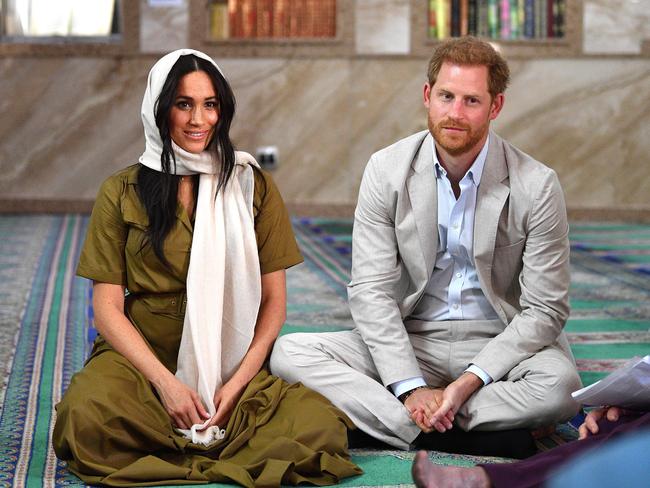 Meghan, Duchess of Sussex visits Auwal Mosque on Heritage Day with Prince Harry, Duke of Sussex during their royal tour in Cape Town, South Africa. Picture: Tim Rooke/Getty Images