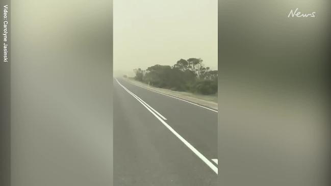 Dust storm on the Eyre Peninsula