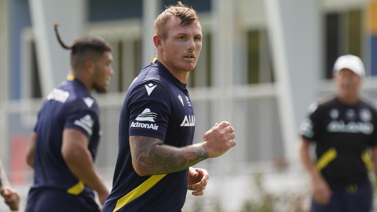 Parramatta recruit J'maine Hopgood at Eels training. Picture: Parramatta Eels