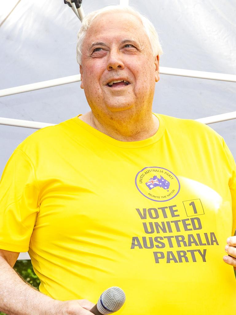 Clive Palmer has recently thrown his weight behind Freedom Rally movements. Picture: Richard Walker