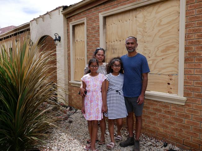 A Wallan family is urging others to make a fire plan this summer after a blaze tore through their home. Picture: Grace Frost