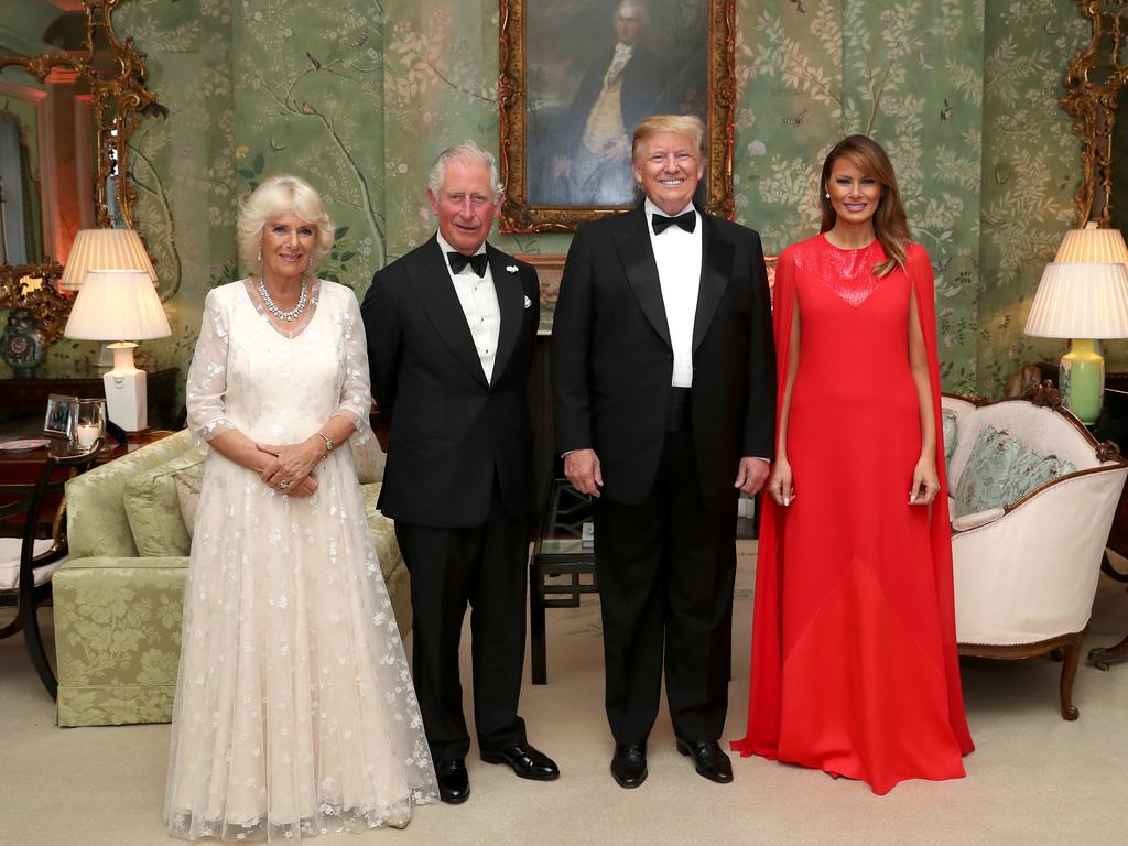 Mrs Trump and King Charles are unlikely pen pals. Picture: Getty Images