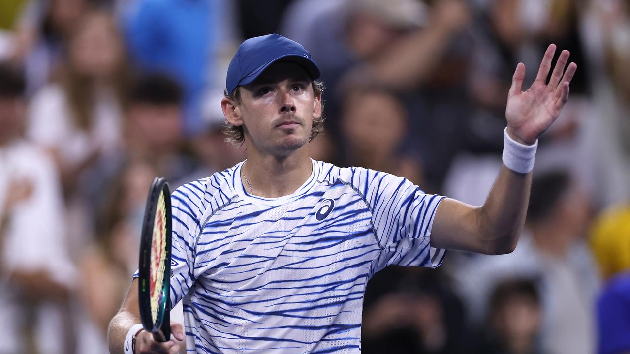 Alex de Minaur has claimed a third Newcombe Medal. Picture: Matthew Stockman/Getty Images.