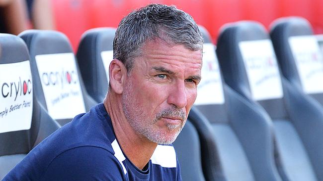 Adelaide United coach Marco Kurz before the Round 22 A-League match against Perth Glory. Picture: Mark Brake/Getty Images