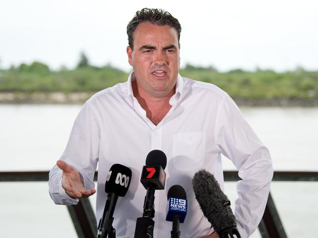 Whitsunday MP Jason Costigan faced media in Mackay on Thursday to deny harassment allegations made against him.