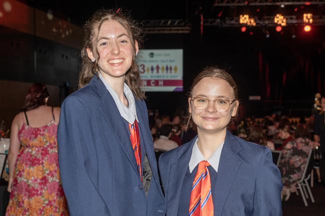 Alysha Gauchi and Zuzana Comerford at the Zonta Club of Mackay Inc International Women's Day Luncheon at the MECC Sunday March 5 2023 Picture: Michaela Harlow