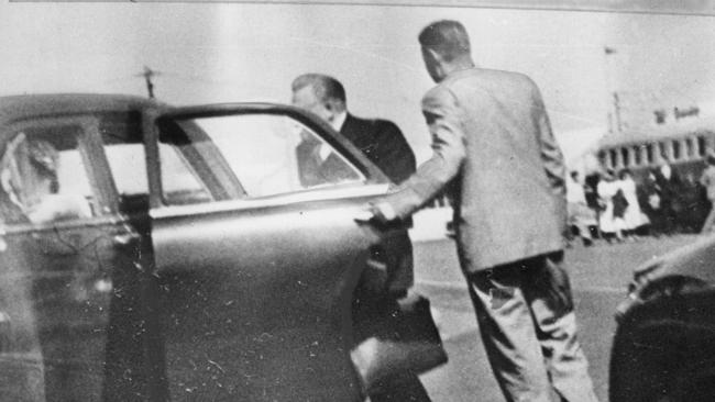 The moment ASIO agents took Mr Petrov into their care on April 13, 1954. Picture: News Corp Australia