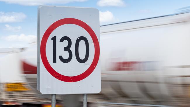 A speed limit of 130kmh on the Stuart Highway. Picture: Che Chorley