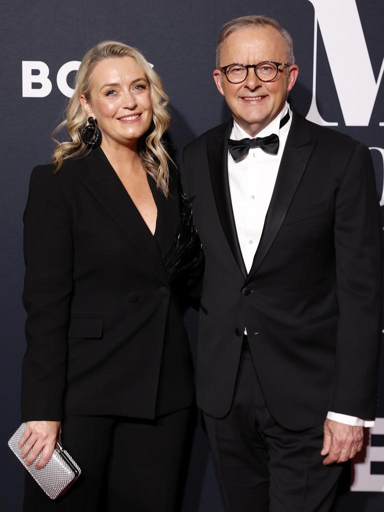 Mr Albanese and Jodie Haydon at the GQ Men of the Year awards. Picture: Jonathan Ng