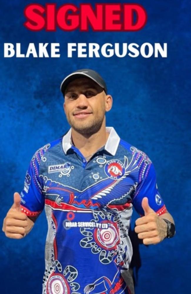 Blake Ferguson was announced as a marquee signing in 2024. Picture: Facebook