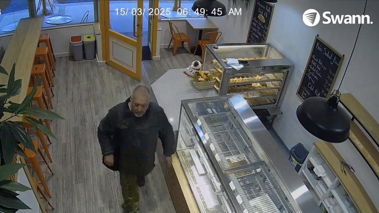 CCTV of an alleged shoplifter at Gawler Hot Bread Bakery. Picture: Facebook