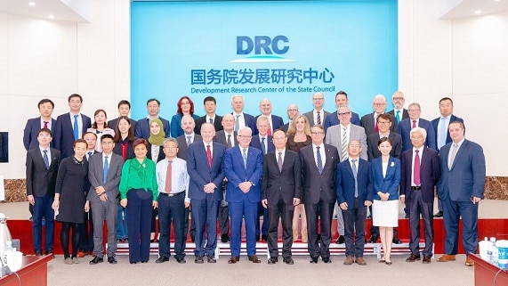 The Australia-China Belt &amp; Road Initiative delegation in Beijing last year.