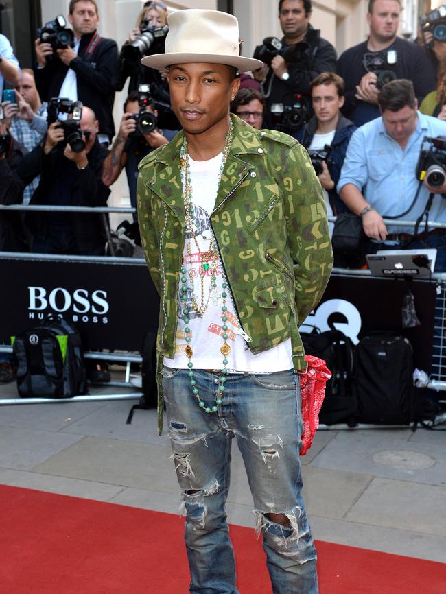 Pharrell Williams attends the GQ Men of the Year awards.