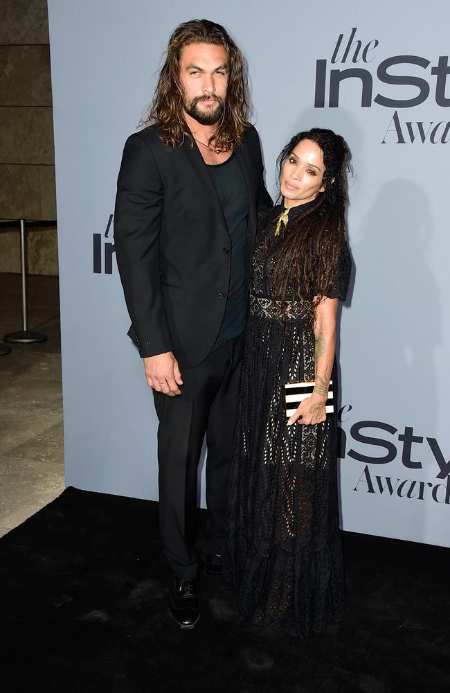 Actors Jason Momoa and Lisa Bonet attend the InStyle Awards at Getty Center on October 26, 2015 in Los Angeles. Picture: Getty