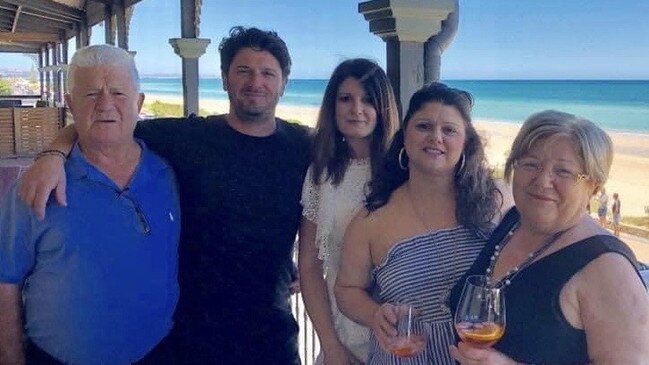 Frank Ferraro (left) and wife Elisabetta (far right), with children, from left, Claudio, Enza, Orietta.