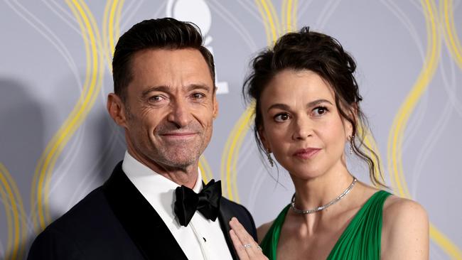 NEW YORK, NEW YORK - JUNE 12: Hugh Jackman and Sutton Foster attend the 75th Annual Tony Awards at Radio City Music Hall on June 12, 2022 in New York City. (Photo by Dimitrios Kambouris/Getty Images for Tony Awards Productions)