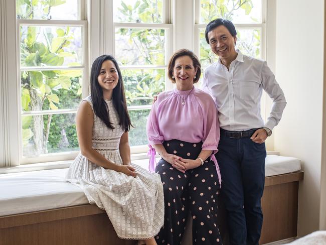 Mary Li and Li Cunxin and their daughter Sophie. Picture: Mark Cranitch.