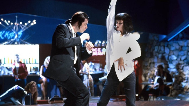 John Travolta and Uma Thurman in Pulp Fiction (1994).