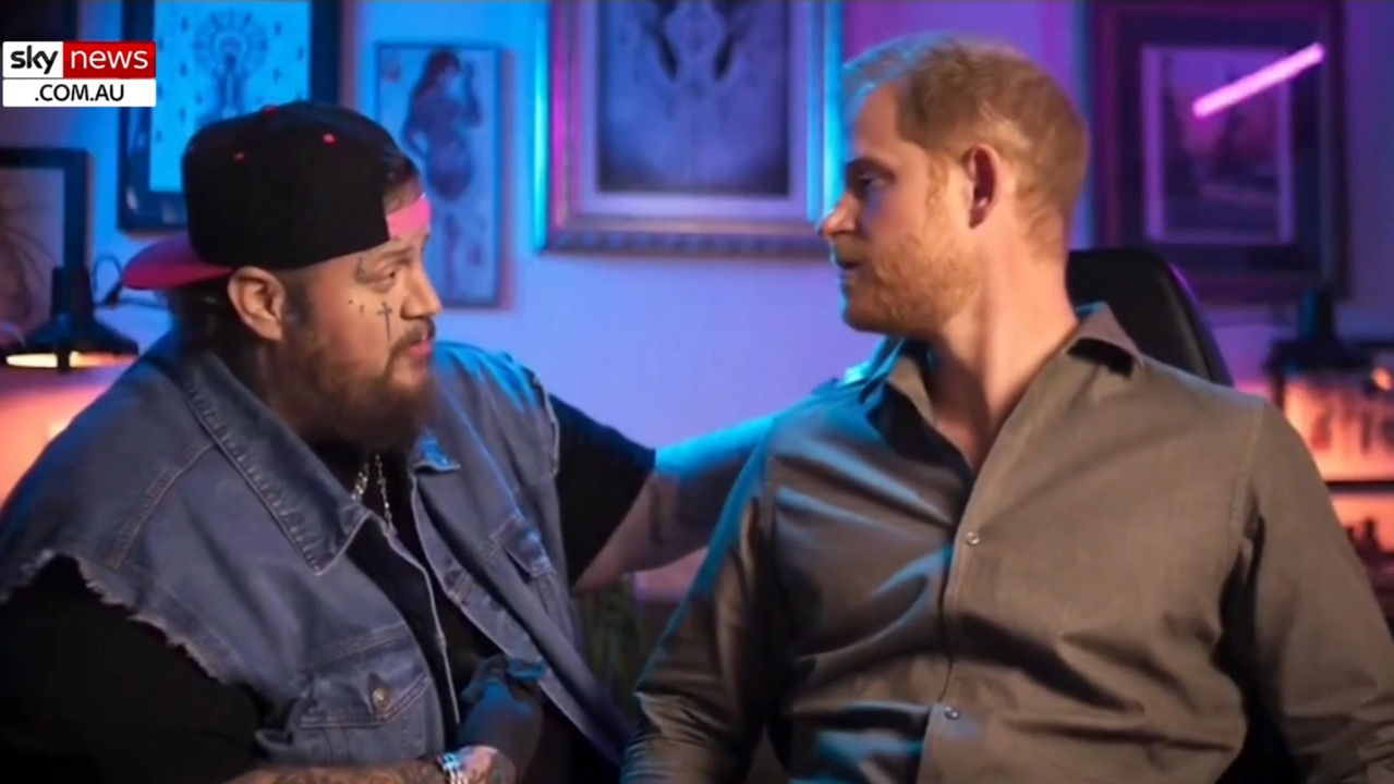 Prince Harry gets a tattoo in skit promoting Invictus Games