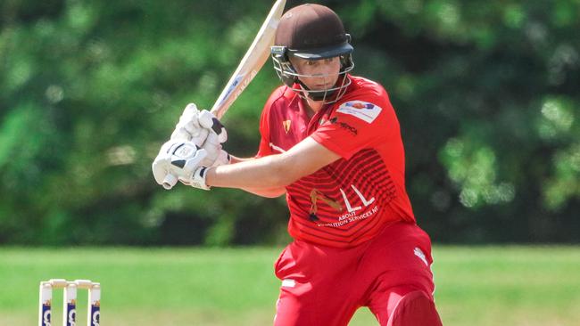 New Waratah opening bat Austin Umpherston is one of several hurdles Palmerston will have to overcome in their two-day district cricket clash with the premiers. Picture: Glenn Campbell