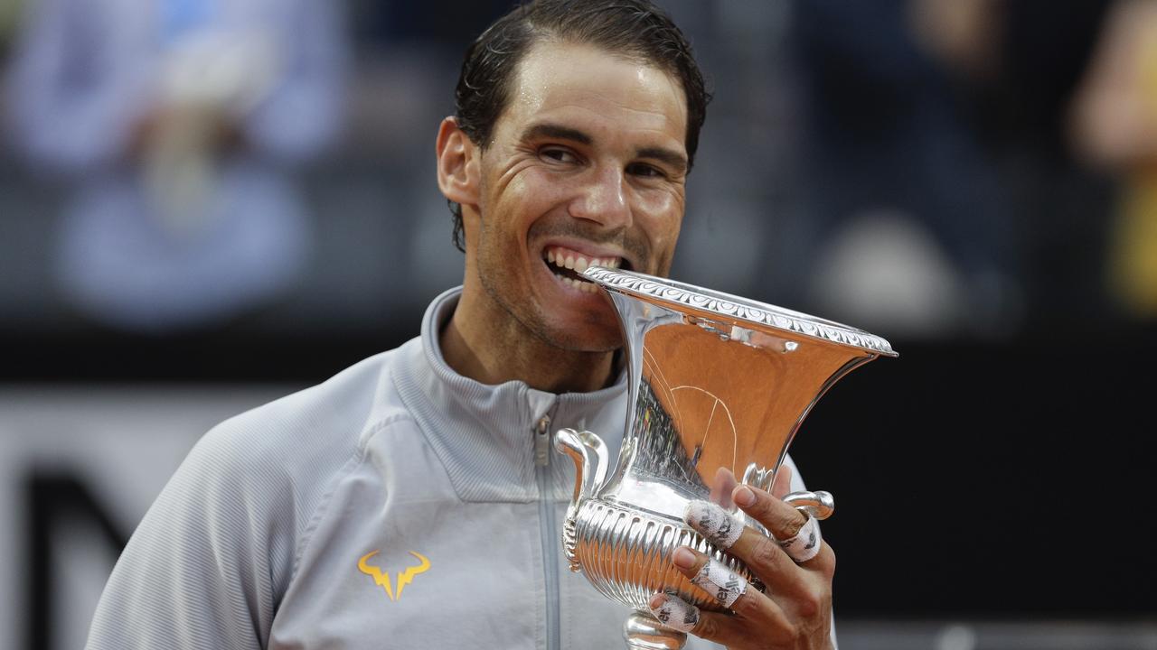 Italian Open champion Rafael Nadal.