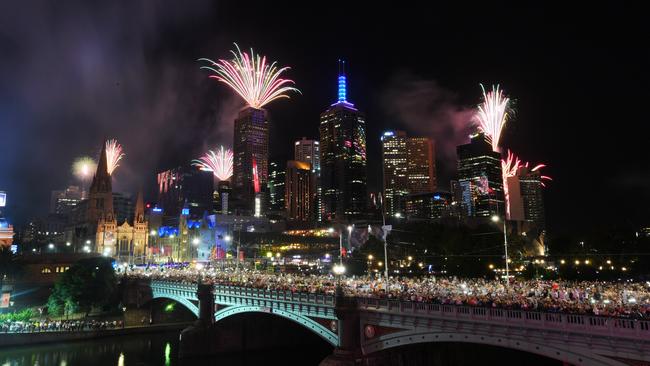 Melbourne’s fireworks display was cleared to go ahead.